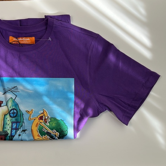 NWT Nickelodeon 90' Retro CatDog Purple T Shirt SZ-L - Picture 6 of 11